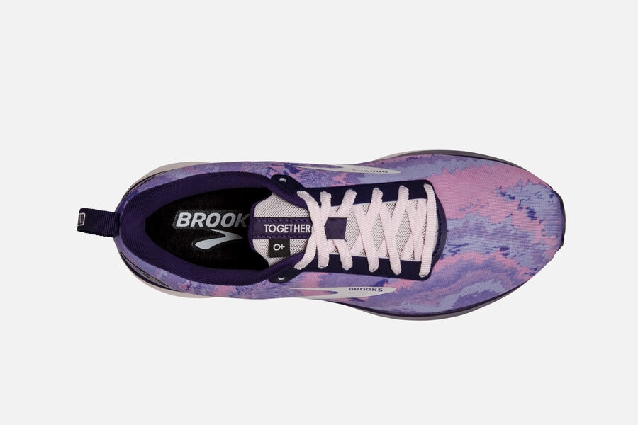 Revel 4 Road Brooks Running Shoes NZ Womens - Purple/Silver/Pink - WCBQVM-839